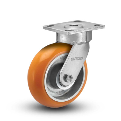 CASTER WHEEL ORANGE 2'' NON SWIVEL